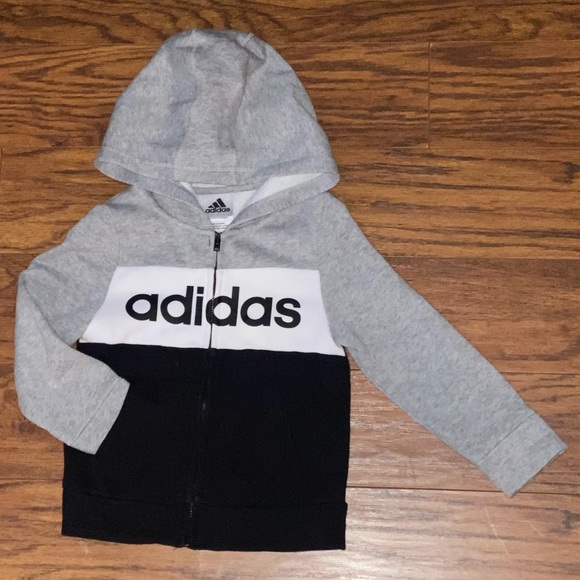 Adidas Hoodie/Jogger Set & Adidas AEROREADY Dry Fit Logo T-Shirt (3T) - Picture 3 of 6